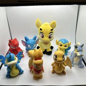 Lot Of Vintage Interactive Neopets And Plush   2002-2004 Usul Scorchie Grarrl